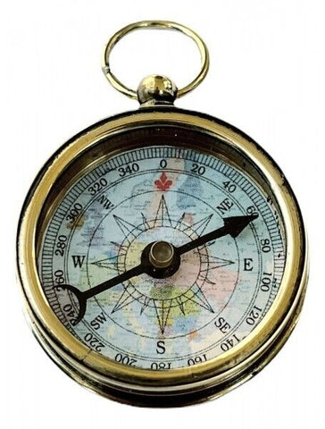 Kleiner Kompass - Messing brüniert- Antikstil