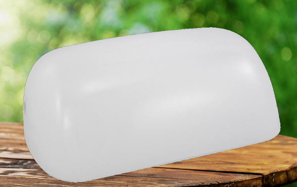 Schirm für Bankerslampe, Glasschirm- 22.5X 13x 7 cm- weiß- Opalglas