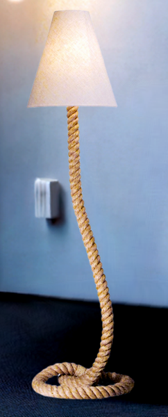 Große Taulampe Stehlampe- Schiffsleuchte- H 160 cm- elektrisch