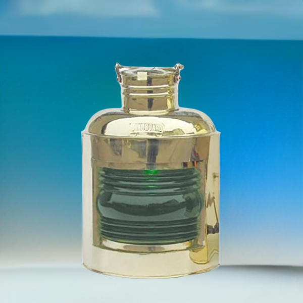 Schiffslampe -Steuerbordlampe -Messing H 30 cm- elektrisch 230V