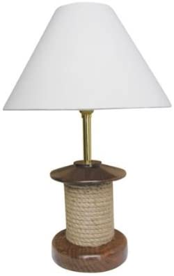 TOLLE Tischlampe- Schiffsleuchte im maritimen Stil H 39 cm- elektrisch - Holz