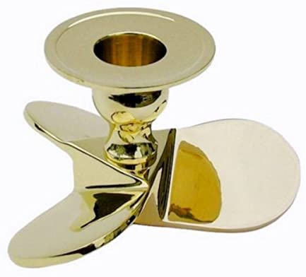 2er Set- Kerzenständer- Kerzenhalter - maritim - Messing massiv- 500 g