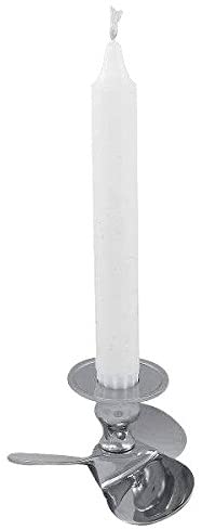 massiver Kerzenständer- Kerzenhalter - Propeller- Messing vernickelt