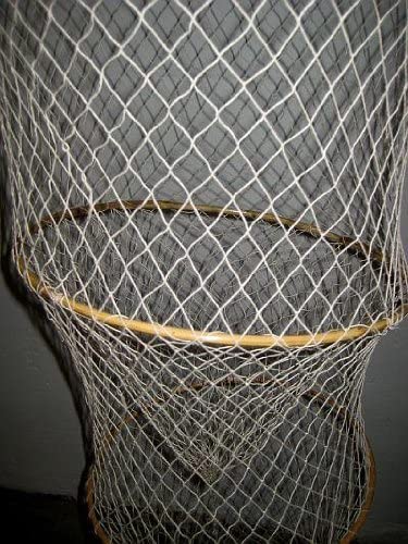 Maritime Deko- Fischreuse- naturfarben- mit 3 Bambusringen 100
