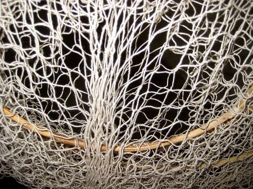 Große DEKO- Fischreuse- Natur- mit 5 Bambusringen- 180 cm