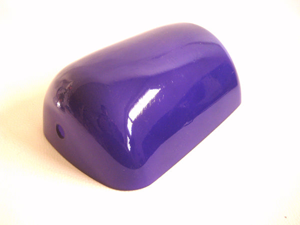 Schirm für Bankerslampe, Glasschirm- 22.5X 13x 7 cm-dunkellila