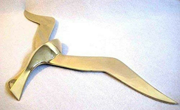 6er Set- SEHR EDEL- Möwe- Wanddeko mit Aufhängeringen- aus Messing - 30 cm