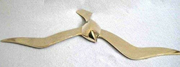 6er Set- SEHR EDEL- Möwe- Wanddeko mit Aufhängeringen- aus Messing - 30 cm