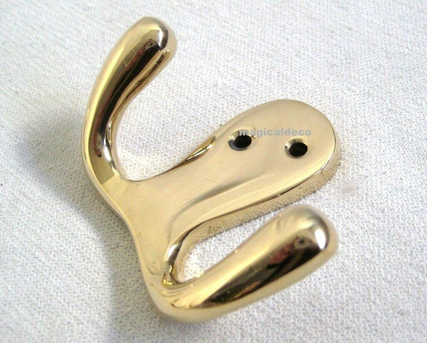 3X Massiver Doppelhaken- Wandhaken- Kleiderhaken- Garderobe