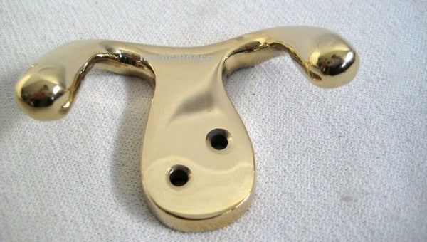 3X Massiver Doppelhaken- Wandhaken- Kleiderhaken- Garderobe