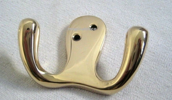 3X Massiver Doppelhaken- Wandhaken- Kleiderhaken- Garderobe