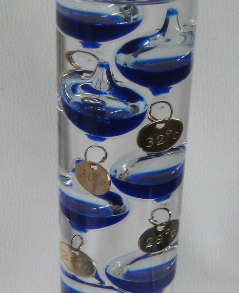 Galileo Thermometer im Glaszylinder 27,5 cm