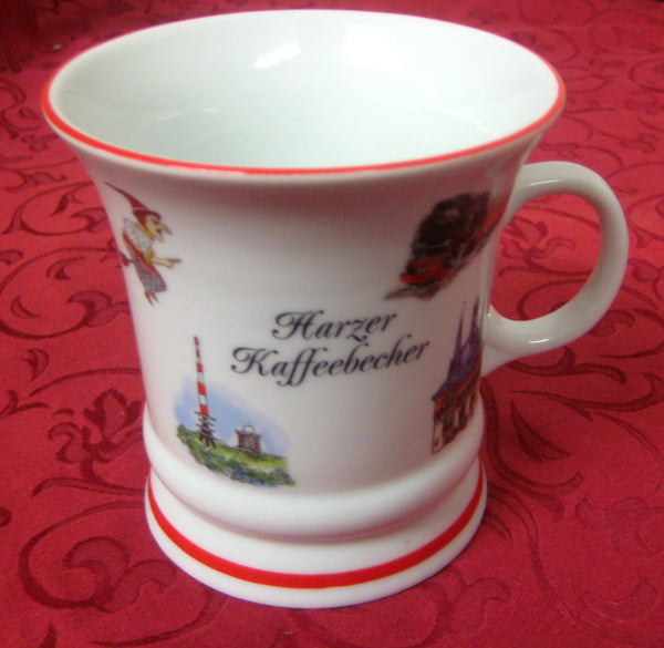 Taza, cafetera, taza de porcelana - MOTIVO DE RESINA - decoración dispersa 