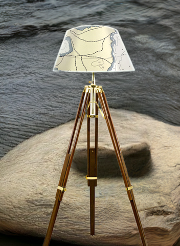 Stativlampe- Tripod- Dreibeinlampe- Maritime stehlampe mit Stativfuß