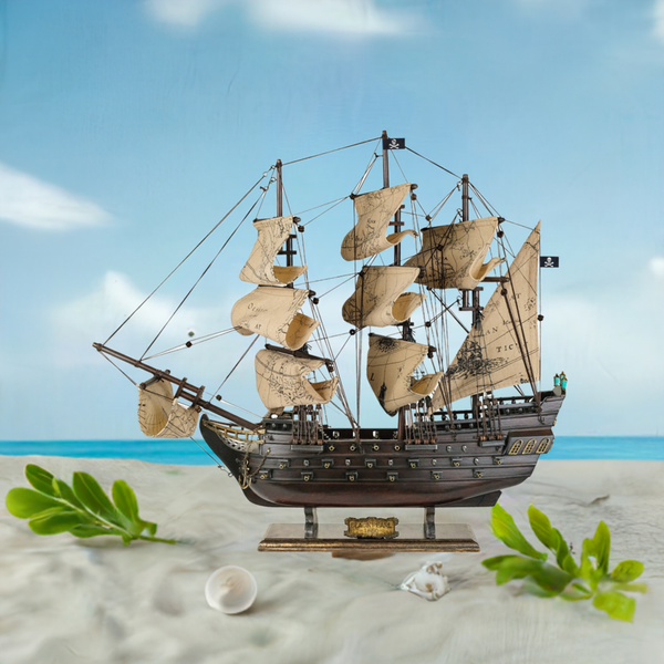 Exclusives Segelschiff, Schiffsmodell Piratenschiff 51 cm