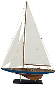 Große Yacht, Segelschiff, Schiffsmodell, Segler, Segelyacht Holz 60x 89 cm