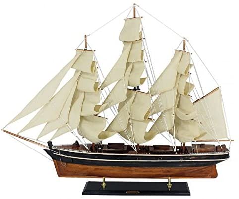 Großes Segelschiff, Schiffsmodell Segler Holz 107 cm