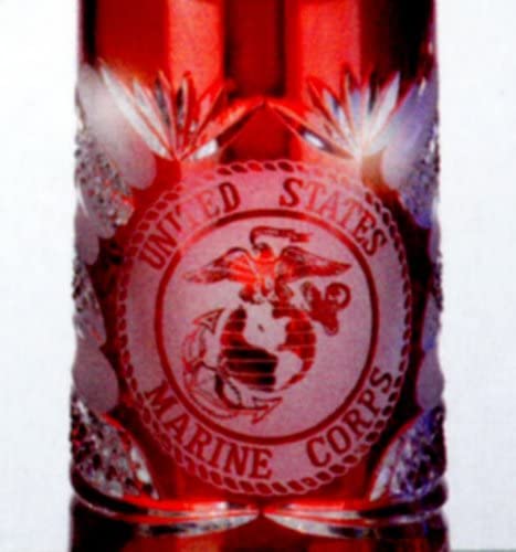 King-  Aufwendiger Kristall Bierkrug US-Marine -Deckel Wappen- German Beer Stein, Beer Mug - mit Deckel aus Zinn 97% limitiert