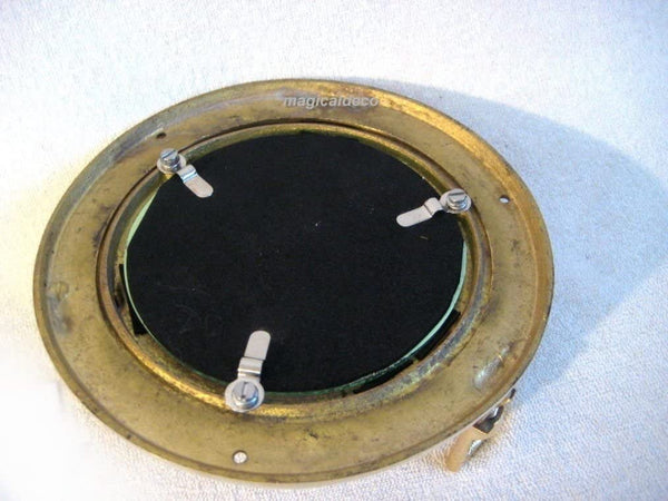 Spiegel-Bullauge-oeffnen-14,5-cm-Steuerrad 45 cm+Große Knotentafel-französisch