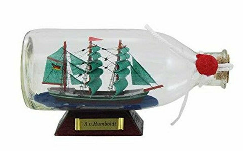 A.v.Humboldt- Flaschenschiff- Buddelschiff- Schiff in Flasche -L 16 cm