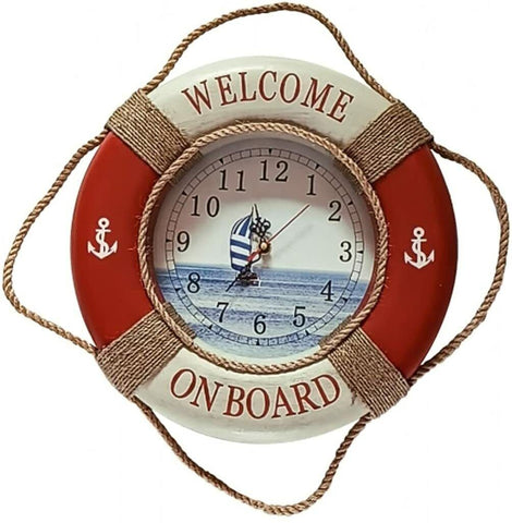 Uhr Rettungsring 35 cm- maritim