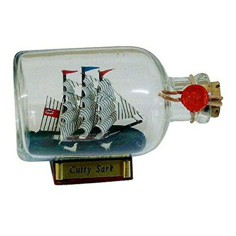 Cutty Sark 9 cm-  Flaschenschiff- Buddelschiff- Schiff in Flasche
