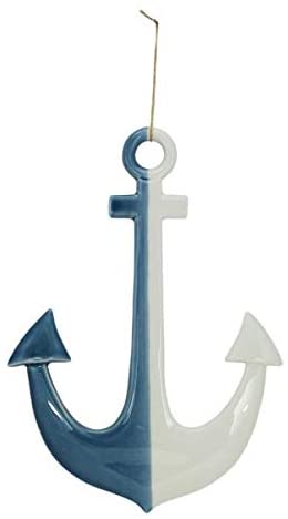 Hängedeko- Anker- glasiert- maritim- Figur 27 cm