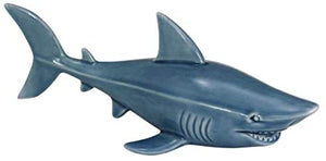 Hai- glasiert- Maritime Deko- Figur 23 cm