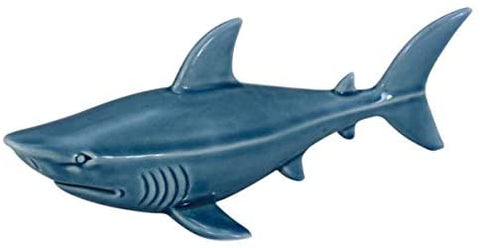 Hai- glasiert- Maritime Deko- Figur 19 cm