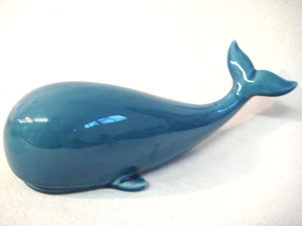 Großer Wal- glasiert- Maritime Deko- Figur 29 cm
