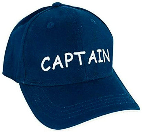 Captain BASECUP Cap Schirmmütze Baumwolle Bestickt- Marineblau