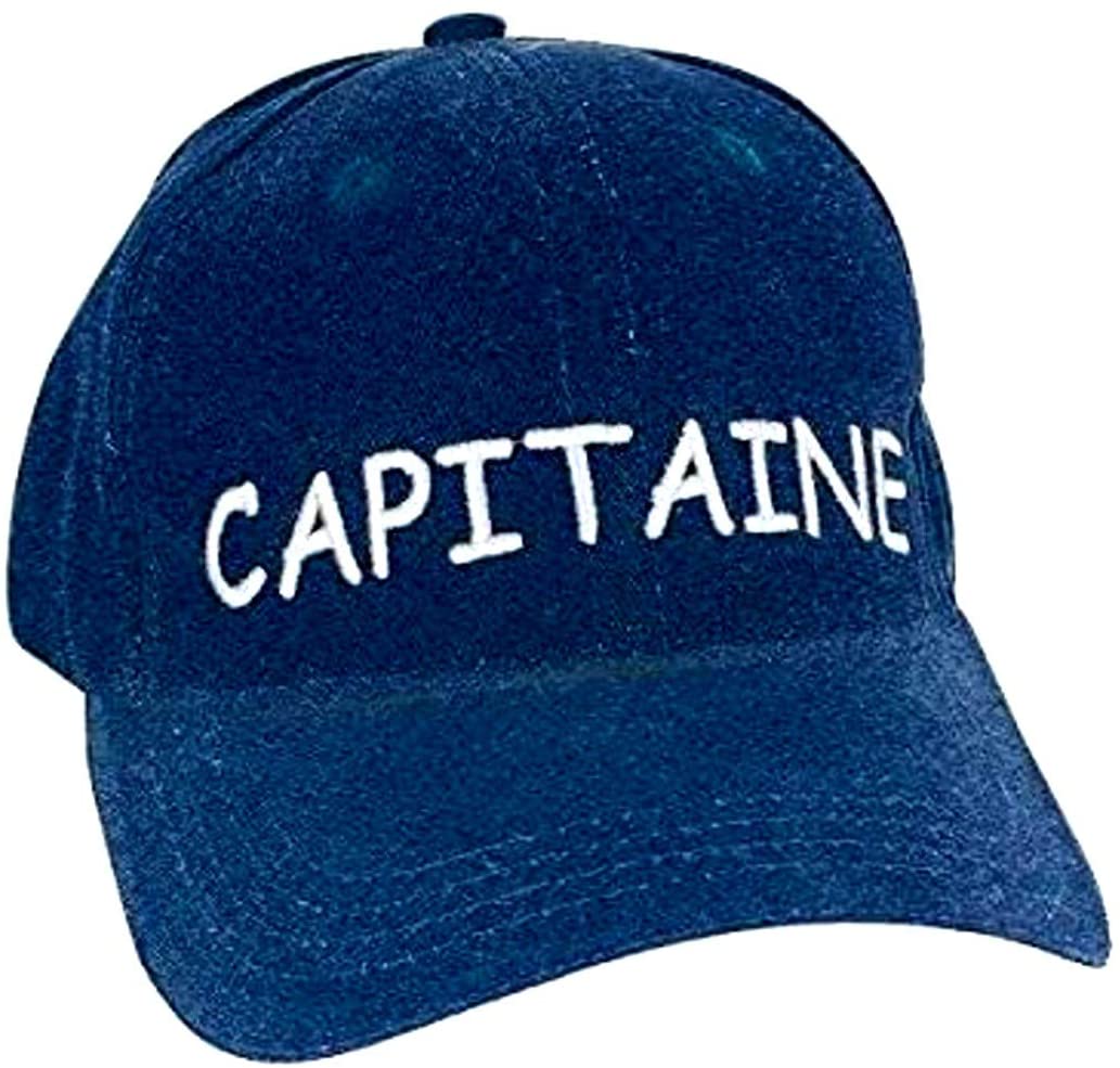 Capitaine BASECUP Cap Schirmmütze Baumwolle Bestickt- Marineblau