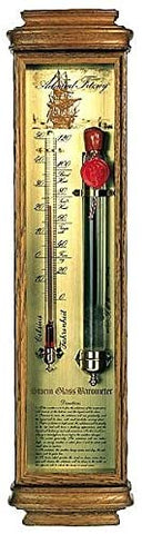 TOP- Sturmglas/Barometer nach alten Vorlagen- Made Germany- Holz