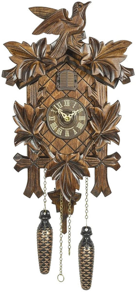 Original Schwarzwald Kuckucksuhr- braun -Nachtabschaltung- Cuckoo Clock- Trenkle Uhr