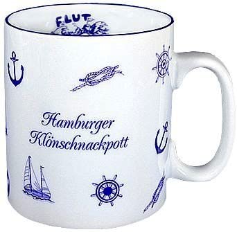 XL - Porzellan- Tasse, Kaffeepott, Becher - Hamburg 0,5 L -deutsches Produktdesign