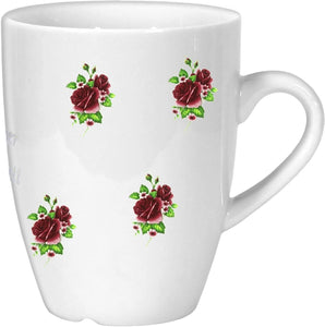 Porzellan - Tasse, Kaffeepott, Becher- - Motiv Rosen gestreut