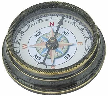 Dekorativer Kompass im Antikdesign- kein polieren