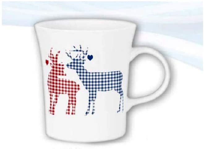 Porzellan- Tasse, Kaffeepott, Becher - Hirsche -deutsches Produktdesign