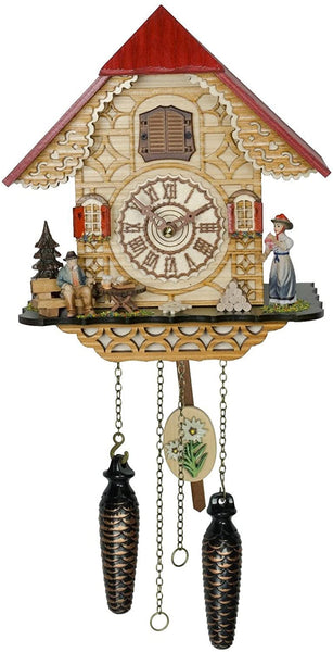 Original Schwarzwald-Kuckucksuhr- Mann und Frau -12 Melodien- Kuckuck- Cuckoo Clock- Trenkle Uhr