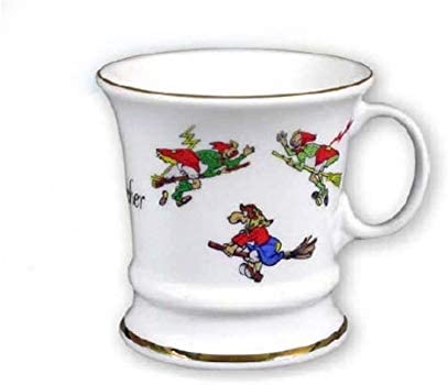 Porzellan- Tasse, Kaffeepott, Haferl - Harz- Hexen gestreut -deutsches Produktdesign