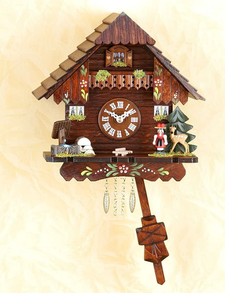 Original Schwarzwald- Pendel- Kuckucksuhr mit Nachtabschaltung, Kuckucksruf- Cuckoo Clock- Trenkle Uhr