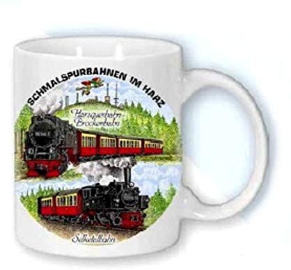 Porzellan- Tasse, Kaffeepott, Becher - Harzquerbahn- Brockenbahn