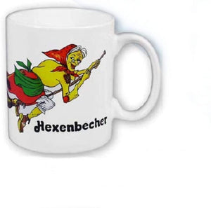 Porzellan- Tasse, Kaffeepott, Kaffeebecher - Harz- Hexenbecher