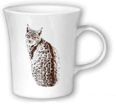 Porzellan- Kaffeepott, Becher, konische Teetasse- Luchs -deutsches Produktdesign