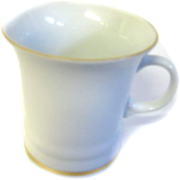Porzellan- Tasse, Kaffeepott, Becher- weiß mit Goldrand