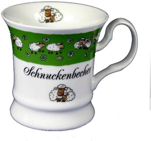 Taza, cafetera y taza de porcelana - Schnuckenbecher Lüneburg - oveja - Diseño de producto alemán 