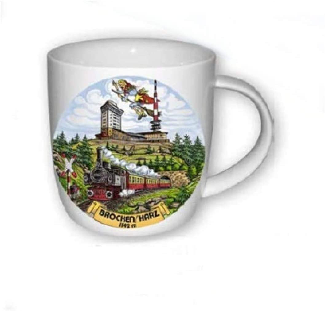 Porzellan- Tasse, Kaffeepott, Becher - Brocken Harz- Rundes Motiv