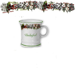 Porzellan- Tasse, Kaffeepott, Haferl - Teetasse- Heilkräuter - deutsches Produktdesign