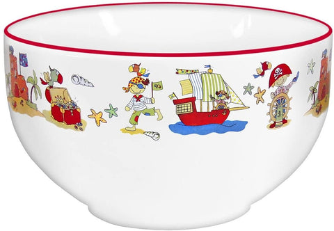 Cuenco de cereales de porcelana - pirata - marítimo - diseño de producto alemán 