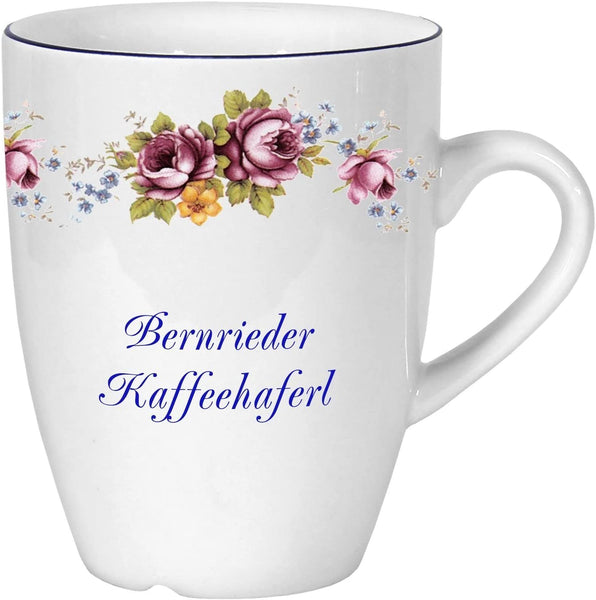 Porzellan - Tasse, Kaffeepott, Becher- BERNRIED- Motiv Rosenranke